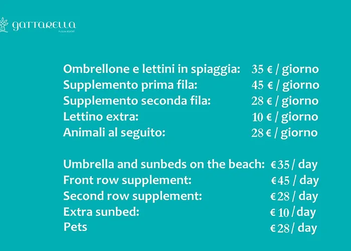Gattarella Family Resort Puglia - Self Catering Accommodations In The Pinewood Vieste